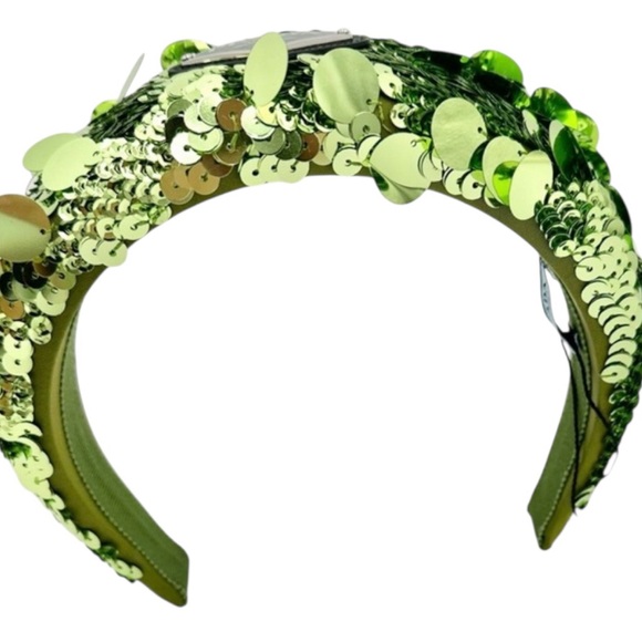 PRADA GREEN SEQUIN HEADBAND - Picture 2 of 8